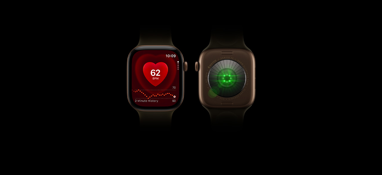 Apple Watch Series 12 в тёмно-бронзовом корпусе с оливковым ремешком
